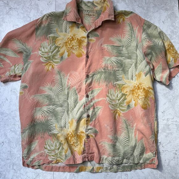 Tommy Bahama Silk Hawaiian Shirts Lot of 2 - Picture 7 of 14